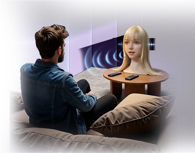 AI companion in a private home setting